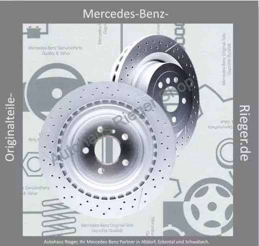 Mercedes-Benz Bremsscheiben-Satz,  Vorderachse für GLE- W166 GLE-Coupe W292,