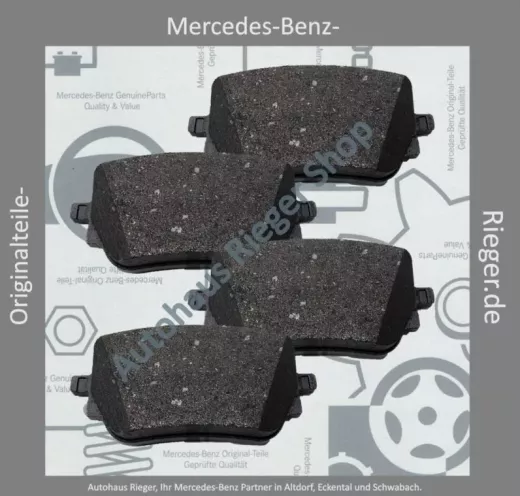 Bremsbeläge hinten für Mercedes A, B, CLA (W177, W247, C118)