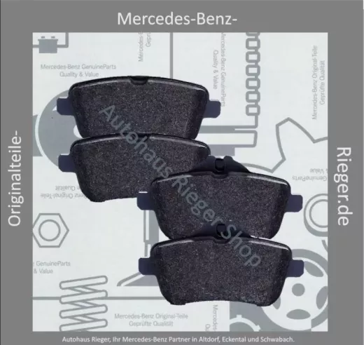 Bremsbeläge hinten für Mercedes GL/GLS/GLE/GLE Coupé (166/W292)