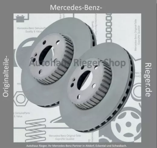 Bremsscheiben-Satz für Mercedes C-Klasse W205