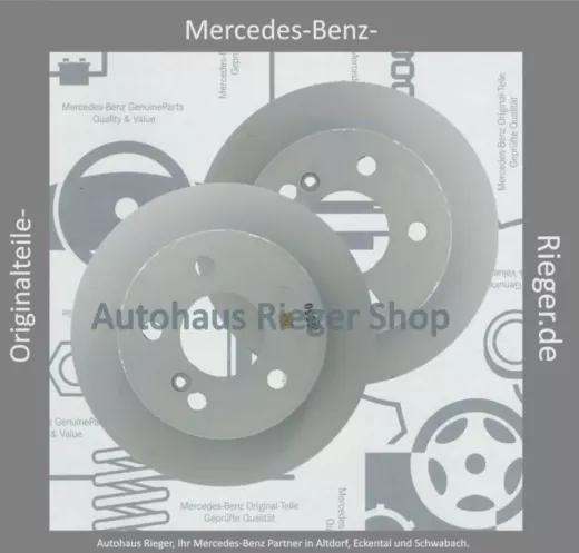 Bremsscheiben Satz Hinterachse Mercedes C180, C180 CGI