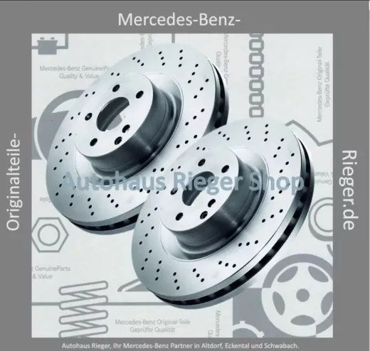 Bremsscheiben-Satz VA für Mercedes S-Klasse W221 (original)