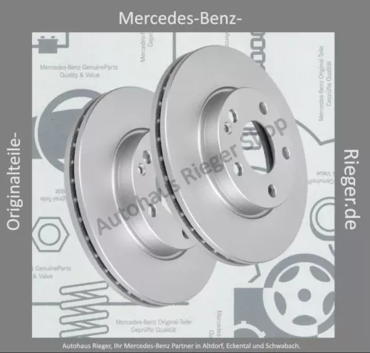 Bremsscheiben-Set vorne für Mercedes E-Klasse W211