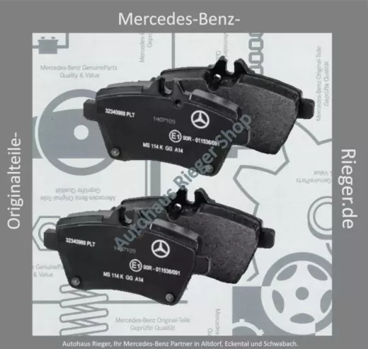 Mercedes A/B-Klasse (W169/W245) Bremsbeläge VA