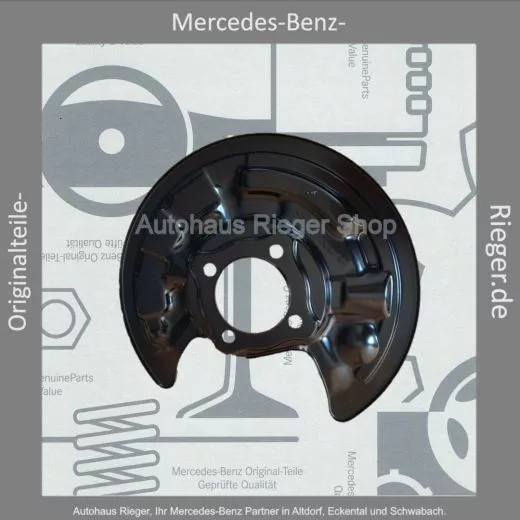 Ankerblech links für Mercedes A176, B242/246, CLA117, GLA156