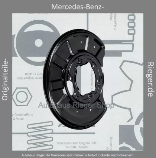 Mercedes-Benz Ankerblech rechts für C-Klasse W204, E-Klasse W212, CLS-Klasse W218