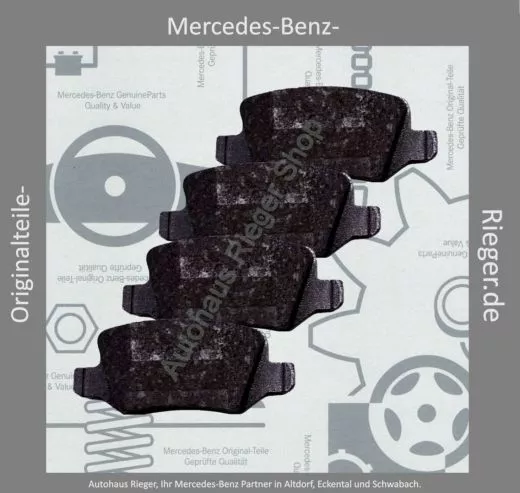 Mercedes A/B-Klasse Bremsbeläge Hinterachse W169/W245