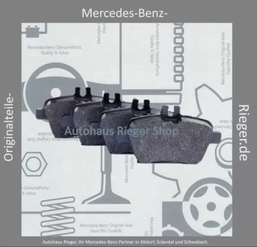 Mercedes-Benz Bremsbeläge-Satz, Hinterachse für A, B, CLA, GLA SLK/SLC Klasse