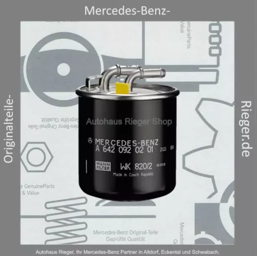 Mercedes-Benz Kraftstofffilter für A, B, C, E-Klasse & Sprinter