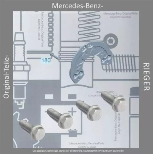 Mercedes-Benz Schrauben für Bremssattel-Achsschenkel vorne 14x1,5x45