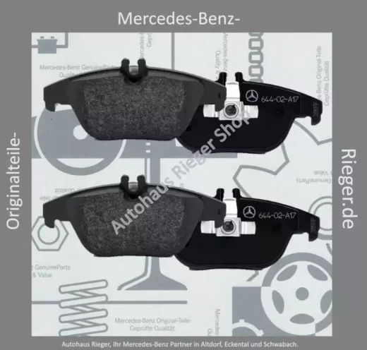 Mercedes Bremsbeläge hinten: C-Klasse W204, GLK X240