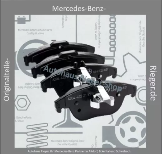 Mercedes Bremsbeläge hinten C/E-Klasse W204/W207