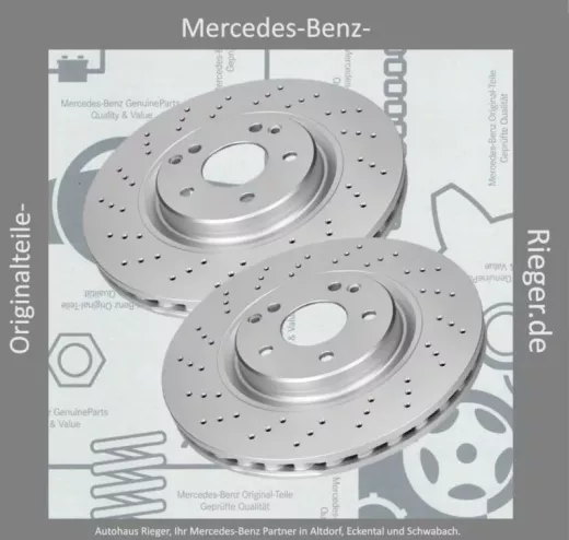 Mercedes Bremsscheiben Satz VA: C203, CLK209, SLK171