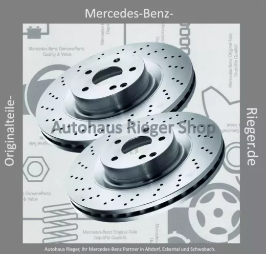 Mercedes W218 Bremsscheiben Satz vorne