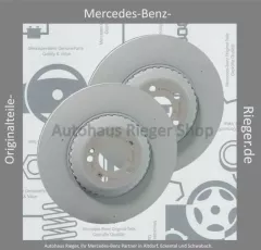 Mercedes-Benz Bremsscheiben-Satz, Hinterachse für C-Klasse W205, E-Klasse W213, GLC-Klasse W253