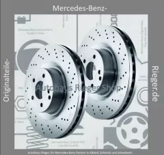 Mercedes Bremsscheiben-Satz (VA), Originalteil für E55/CLS55 AMG (W211/S211, W219)