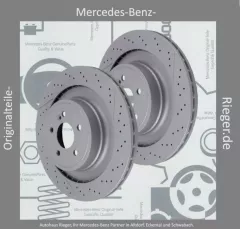 Mercedes E63 AMG BR212: Bremsscheiben-Satz hinten