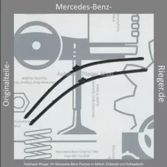 Scheibenwischer-Set für Mercedes C-Klasse W205 vorne